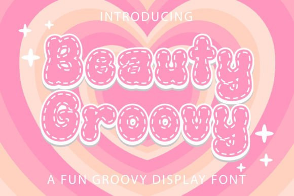 Beauty Groovy: A Playful Retro Display Font for Handmade Brands