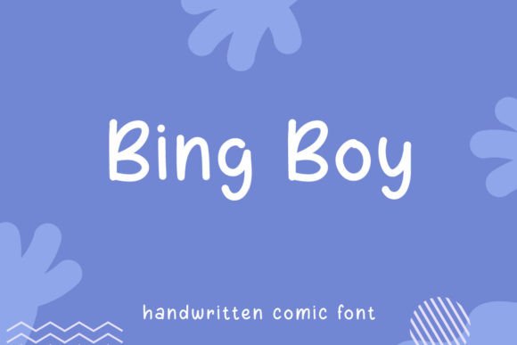 Bing Boy: A Handwritten Display Font for Editorial Charm