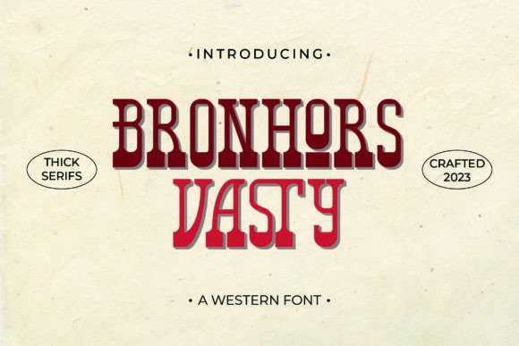 Bronhors Vasty: A Display Font That Commands Attention