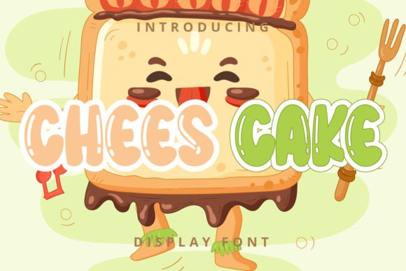 Chees Cake Font: A Playful Display Typeface for Small Brands