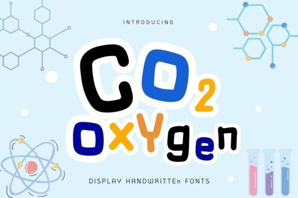 Co2 Oxygen: A Playful Display Font for Science-Inspired Design