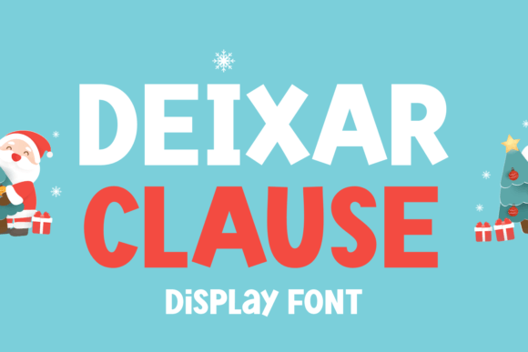 Deixar Clause: A Playful Display Font for Small Business Branding