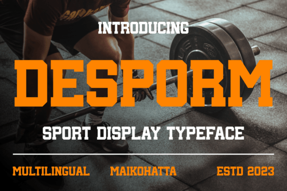 Desporm: A Bold Display Font for Confident Branding