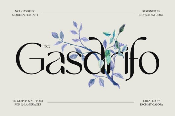 Gasdrifo: A Modern Display Font for Digital Brand Clarity