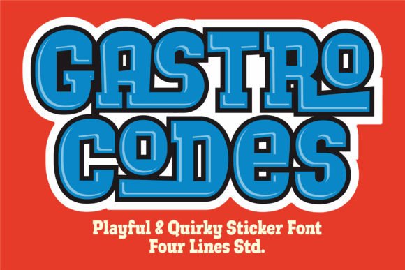 Gastro Codes: A Bold Display Font for Impactful Web Headlines