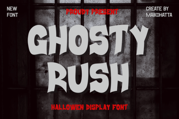 Ghosty Rush: A Spooky-Perfect Display Font for Halloween Branding
