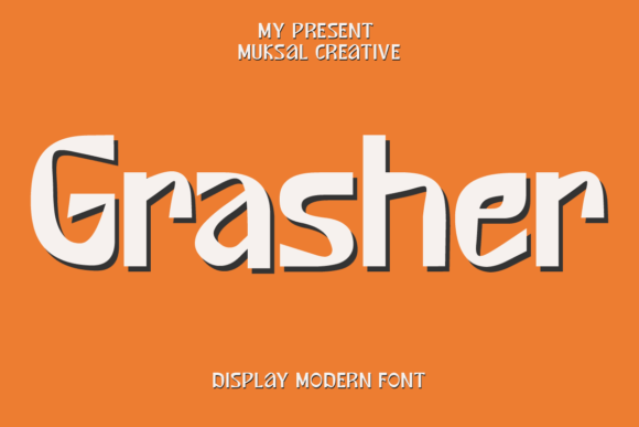 Grasher: A Quirky Display Font That Adds Sweet Personality to Branding