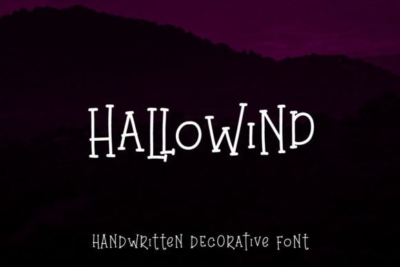 Hallowind: A Halloween Display Font for Bold Digital Identity