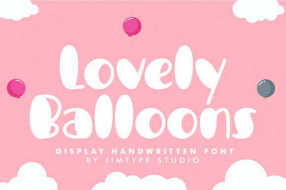 Lovely Balloons Font: A Playful Display Font for Small Business Branding