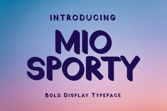 Mio Sporty: A Bold Display Font for Editorial Identity