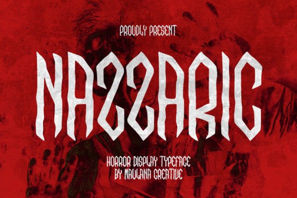 Nazzaric: A Horror Display Font That Commands Attention