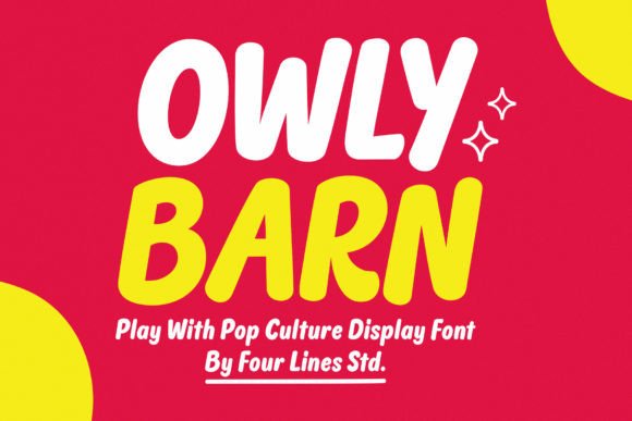 Owly Barn: A Joyful Display Font for Handmade Brands