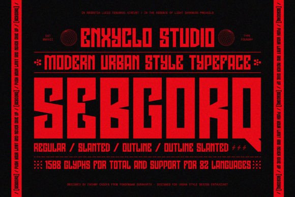Sebgorq: A Bold, Urban Display Font for Handmade Brands