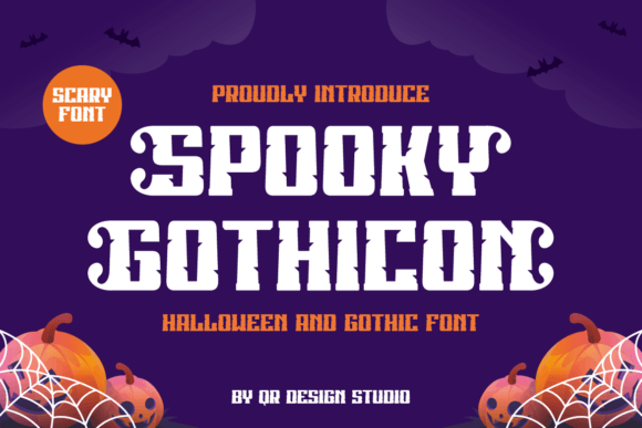 Spooky Gothicon: A Playful Display Font for Memorable Branding