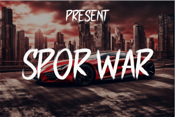 Sporwar: A Distinctive Display Font for Scroll-Stopping Campaigns