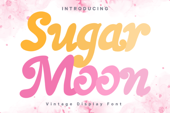 Sugar Moon Font: Whimsical Display Type for Handmade Brands