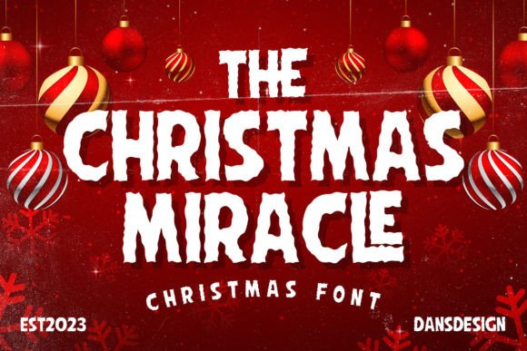 The Christmas Miracle Font: A Joyful Display Typeface for Small Business Branding