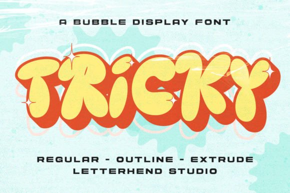 Tricky Font: A Playful Display Typeface for Digital Branding