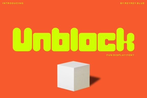 Unblock Typeface: A Bold, Playful Font for Small Business Branding