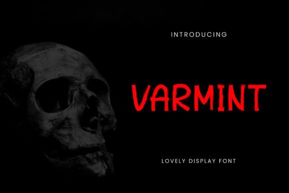 Varmint: A Spooky Display Font for Memorable Branding