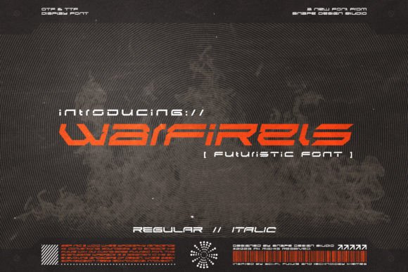 Warfirels: A Futuristic Display Font That Actually Works