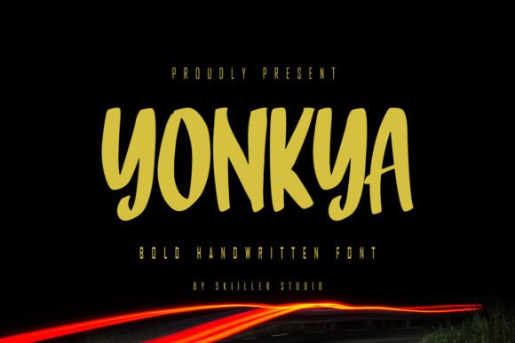 Yonkya: A Confident Handwritten Display Font for Campaign Headlines
