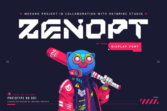 Zenopt: A Futuristic Display Font for Bold Brand Identities
